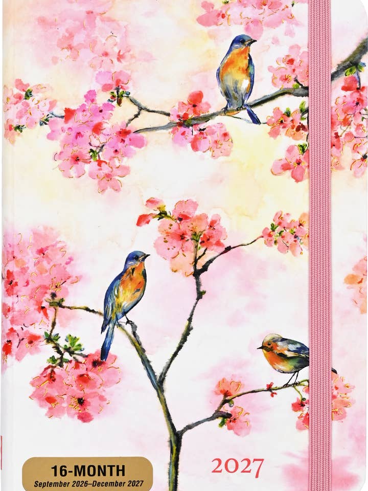 Agenda hebdomadaire 2027 Fleurs de cerisier au printemps pour la vente par Peter Pauper Press