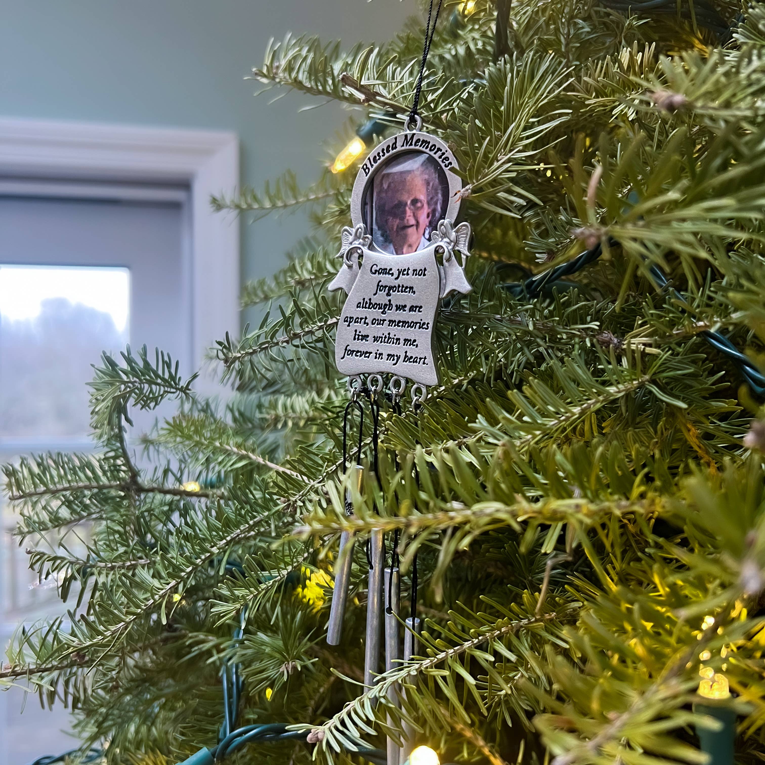 Abbey + CA Gift - Wholesale Wind Chime - Blessed Memories Memorial Photo Wind Chime2