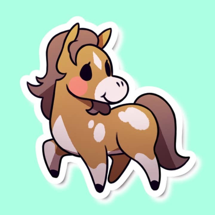 Horse 1 Aufkleber für den Großhandel von Mega Kawaii Cuties