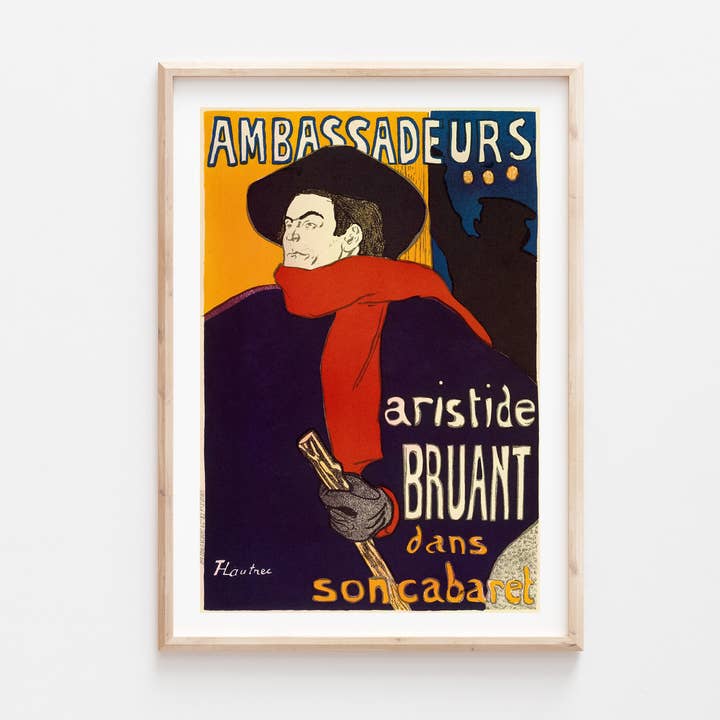 Go To Design - Wholesale Art Print - Fine art print Aristide Bruant poster unframed wall art2
