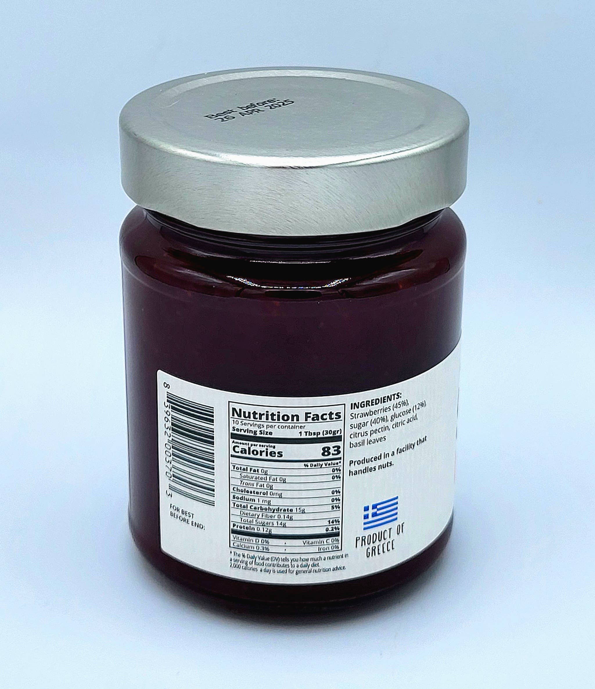 Ariston Specialties - Wholesale Jam/Jelly - Strawberry & Basil Preserves Best Before 7-21-20261