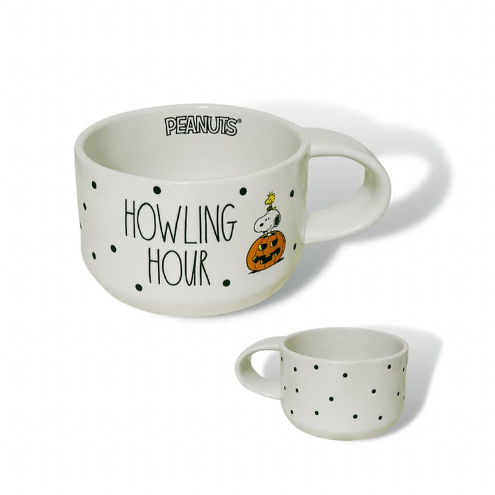 Nevsher Lior - Wholesale Pet Bowl - Cat/Dog - Rae Dunn x Peanuts Snoopy Dog Bowls | Coffee Mug Dog Bowls | Spooked Pooch | Howling Hour | Halloween Dog Bowls