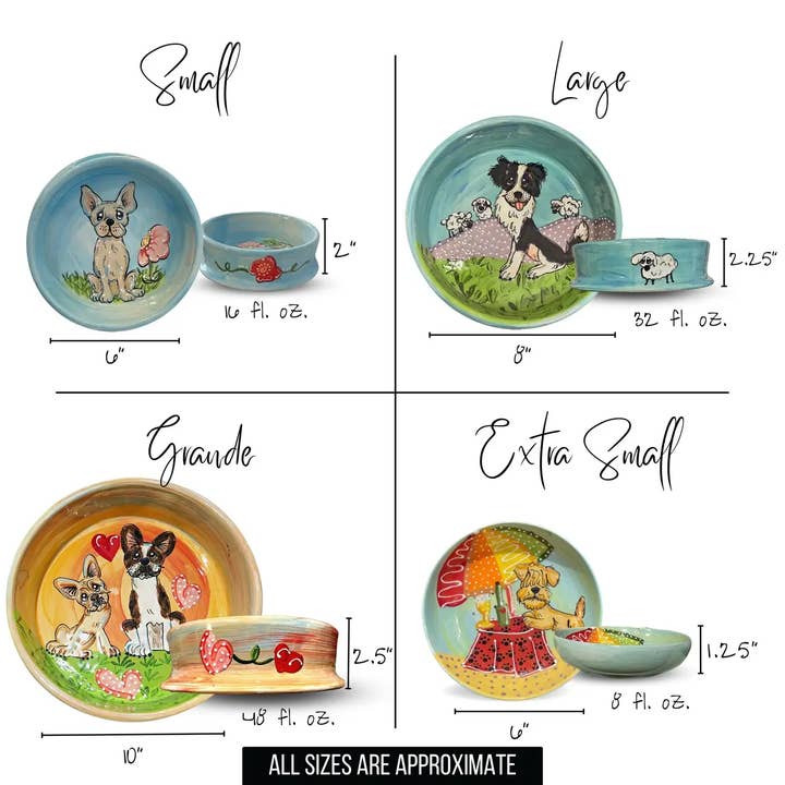 Faux Paw Productions – Großhandel Futternapf – Katze/Hund – Westie „American Pride“ | Hundenapf aus Keramik, handbemalt1