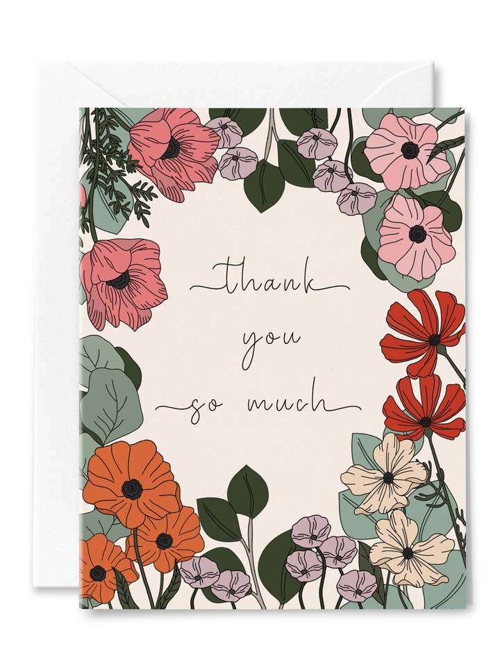 Thank You Garden Delight Card for wholesale by Illustrating Amy