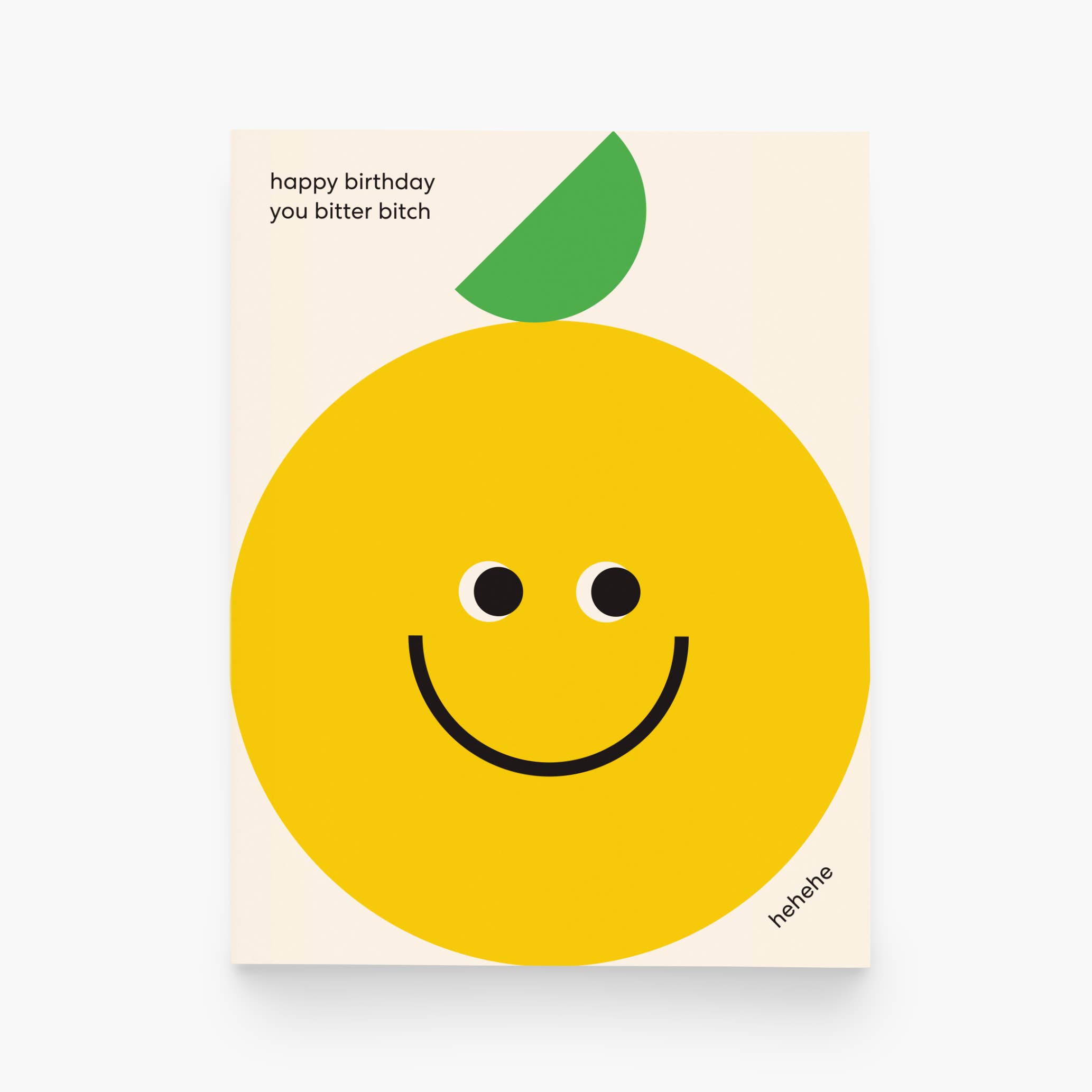 paper&stuff - Wholesale Birthday Card - Bitter Lemon Birthday Card – Funny Citrus Design