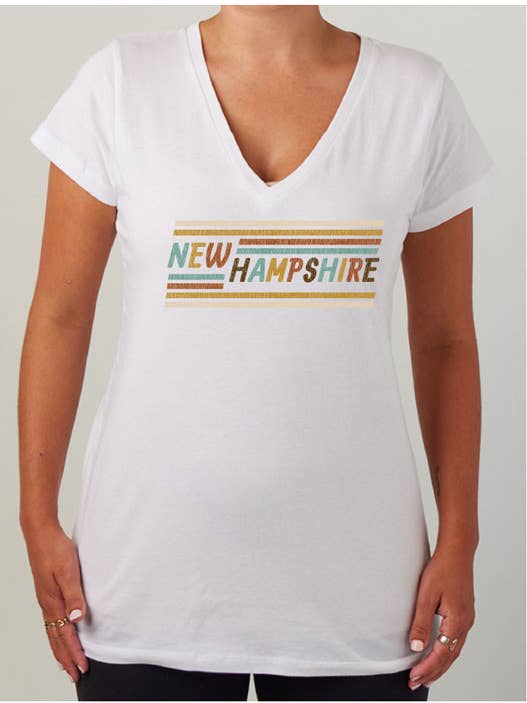 MT Brand Apparel - Wholesale Screen Printed T-Shirt - Women's - Disco Time - Customizable Ladies Relaxed V Neck