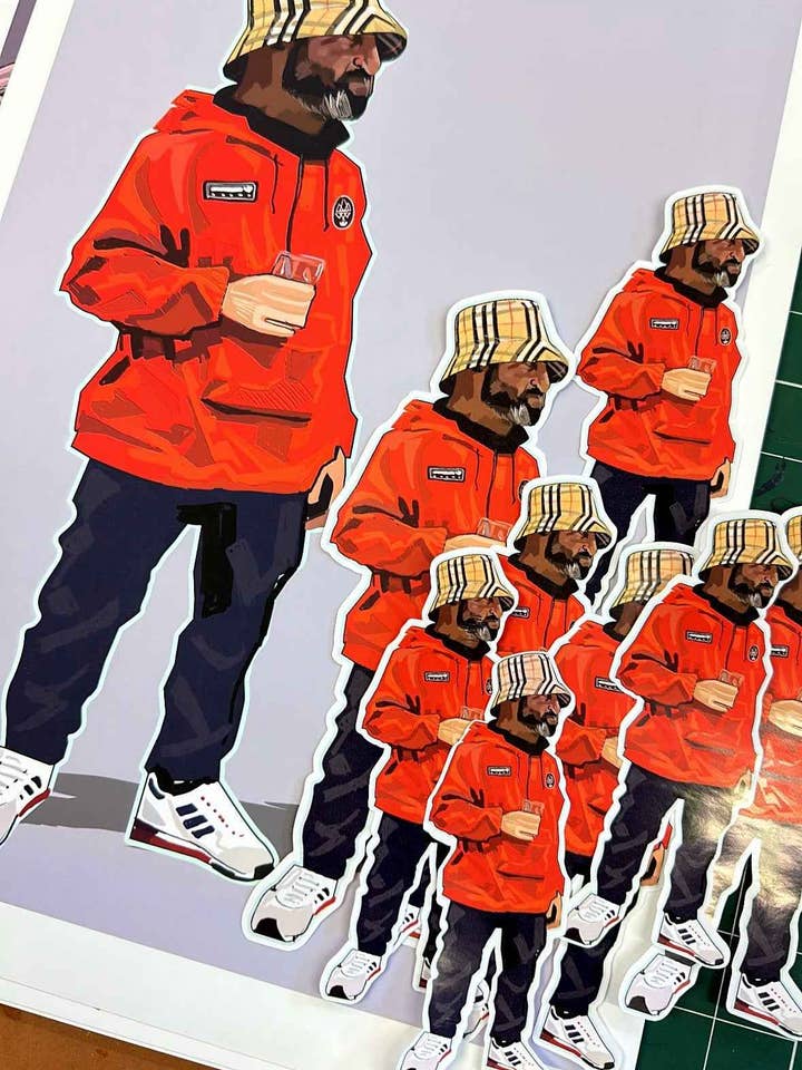 Custom Character Commission Stickers & Mug for wholesale by A Guy Called Minty LTD