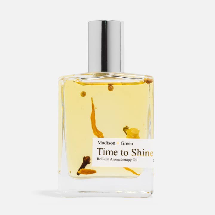 « Time to Shine » - Huile pour le corps d'aromathérapie pour la vente par Madison + Green
