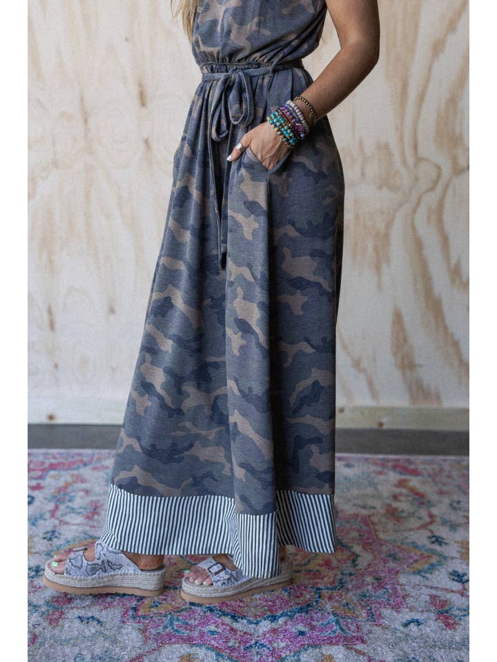 Green Cadet Camo Print Dress - Olive Moss for wholesale on Faire3