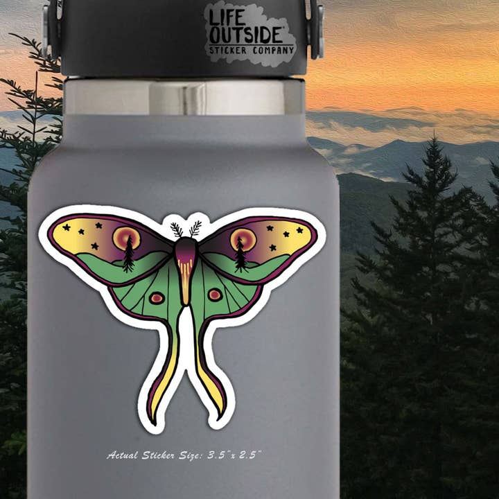 Life Outside Sticker Company - Wholesale Sticker - Lisa the Luna Moth Sticker2