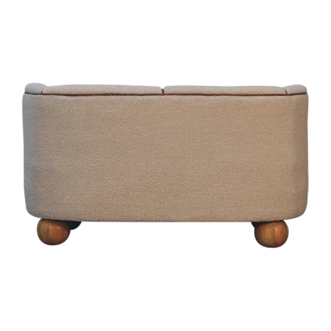 Artisan Furniture – wholesale Sofa – Boucle Cream Buffalo Small Sofa8