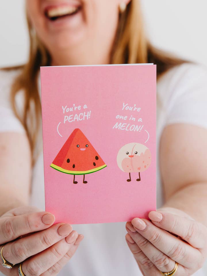 You're A Peach Card for wholesale by Padtastic Stationery