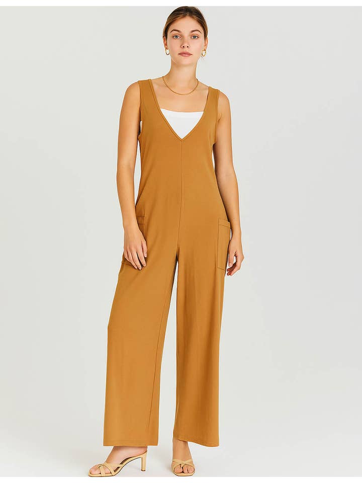 Sweetkama - Vendita all'ingrosso Tuta intera - Donna - Tuta da donna a due spalle solida quotidiana SKJ23847