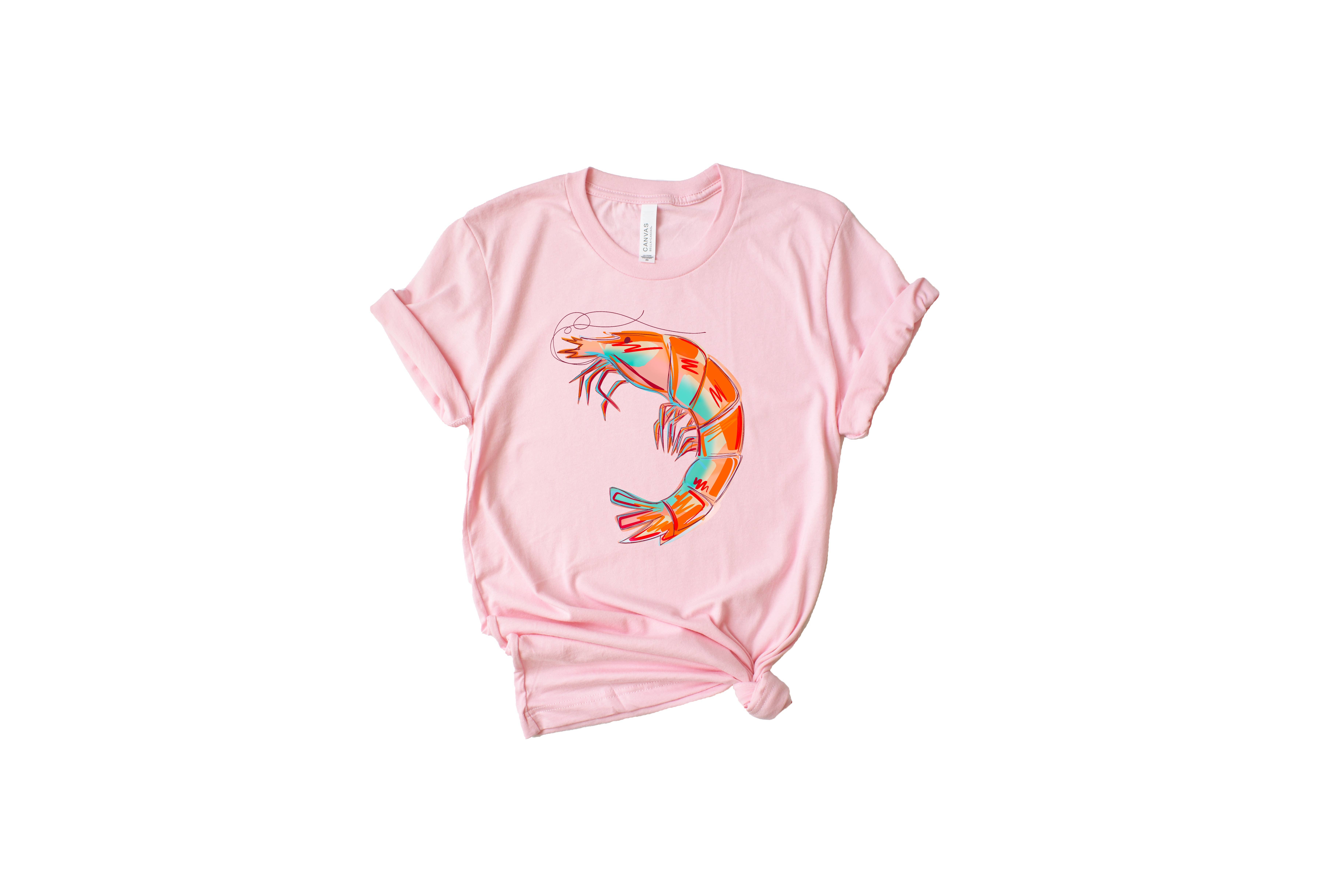 on the Bayou - Wholesale Screen Printed T-Shirt - Women's - shrimp coastal gulf t-shirt10