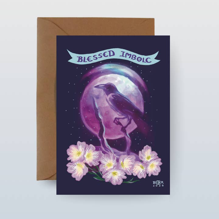 Carte Imbolc (de la Collection Roue de l'Année) 5"x7" (Copie) pour la vente par Painting the Southwest