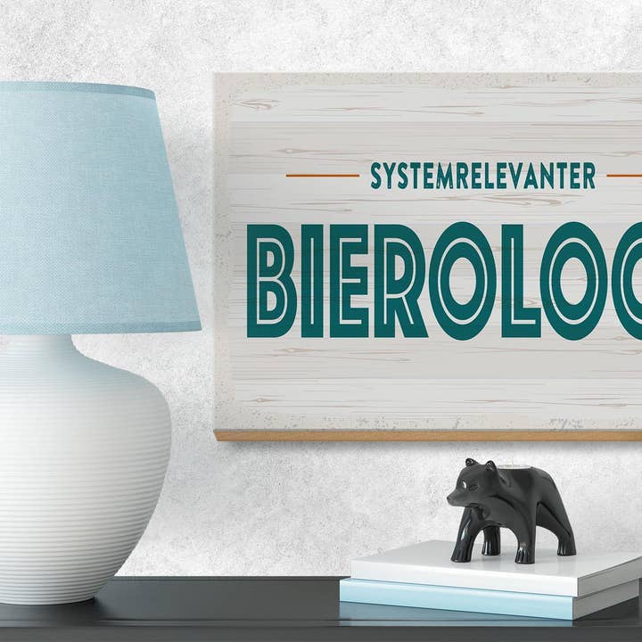 Femer - Wholesale Sign - Wooden sign alcohol 18x12 cm system-relevant Bierologist decorative sign3