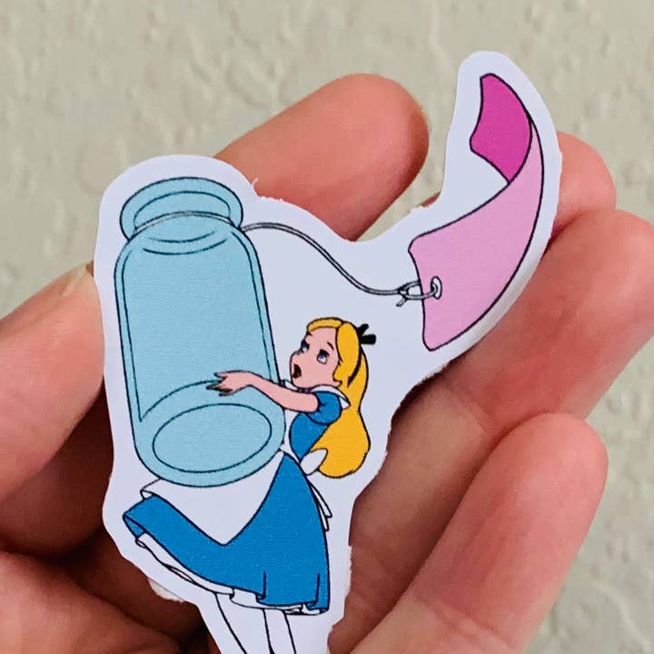Alice com Garrafa-Alice no País das Maravilhas/Ímã por atacado de Oily Graphic Creations