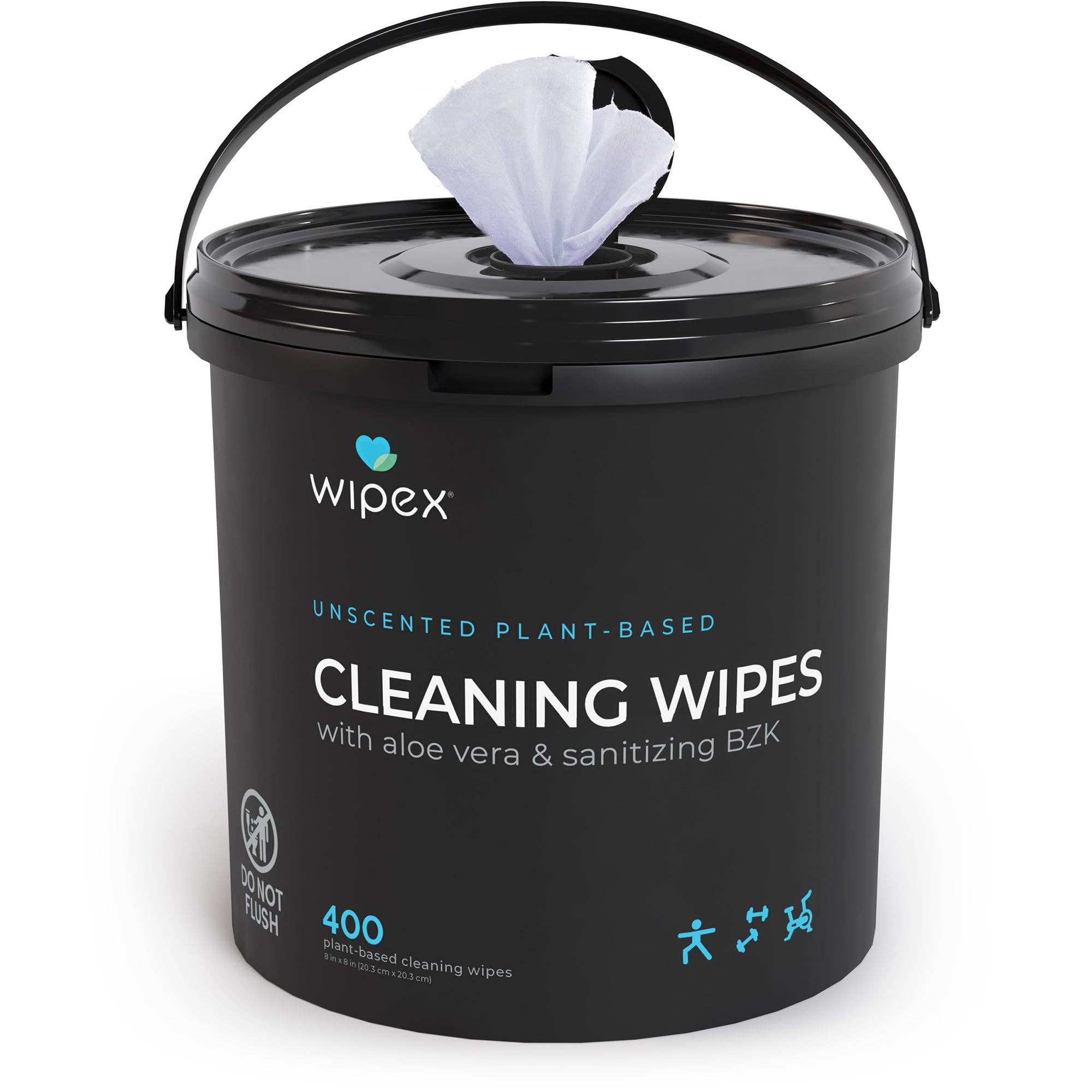 Wipex - Wholesale Fitness Equipment - Wipex 400 Yoga Mat Wipes | Natural | Plant-based | For Fitness & Yoga Gear, Chiropractic, Massage Tables5