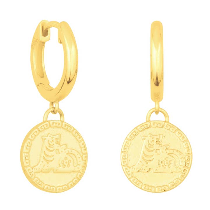 ANNÉE DU TIGRE HUGGIES pour la vente par fyb jewelry