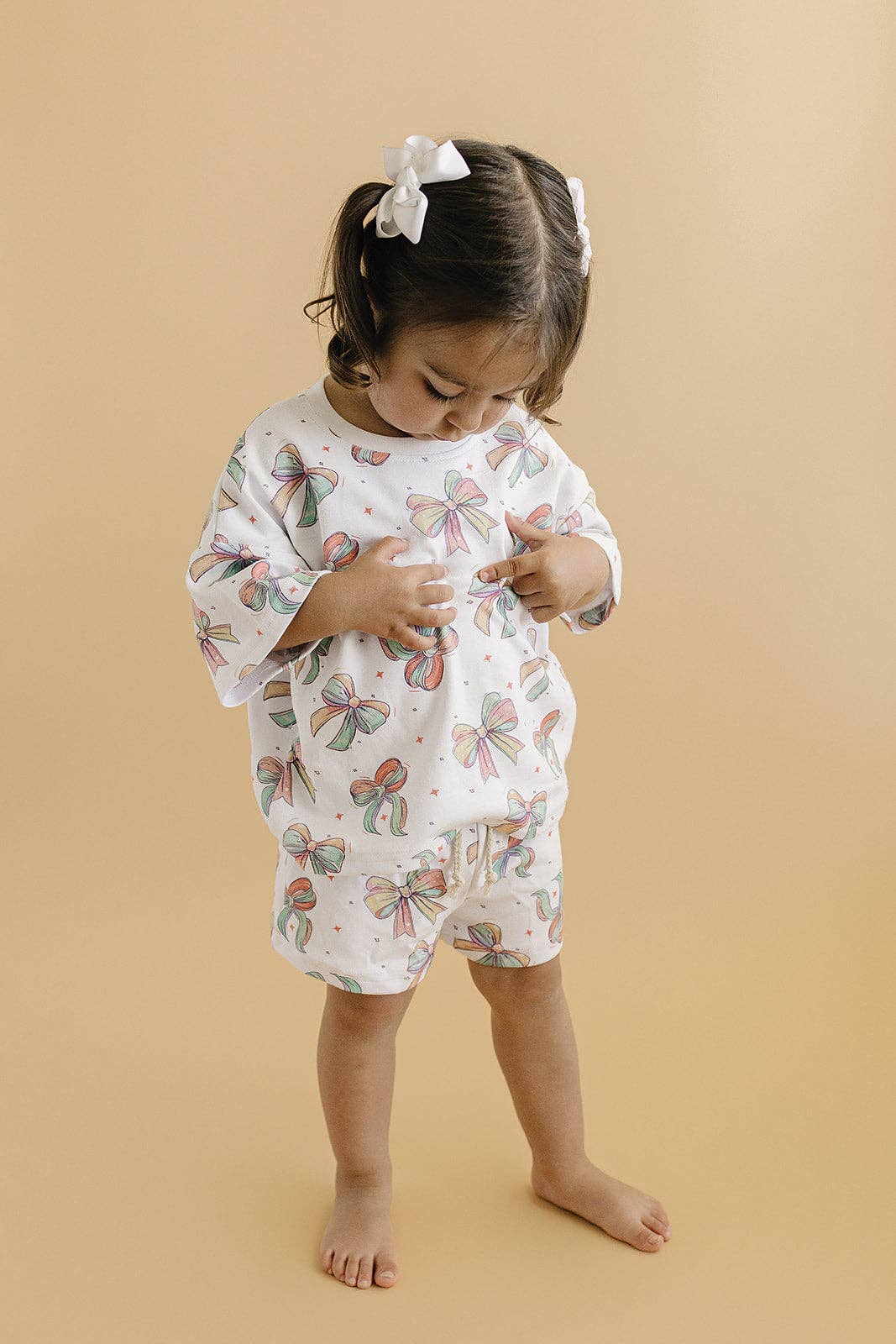 Lucky Panda Kids - Vente Ensemble haut et short – enfant - Ensemble de shorts | Nœuds joyeux16