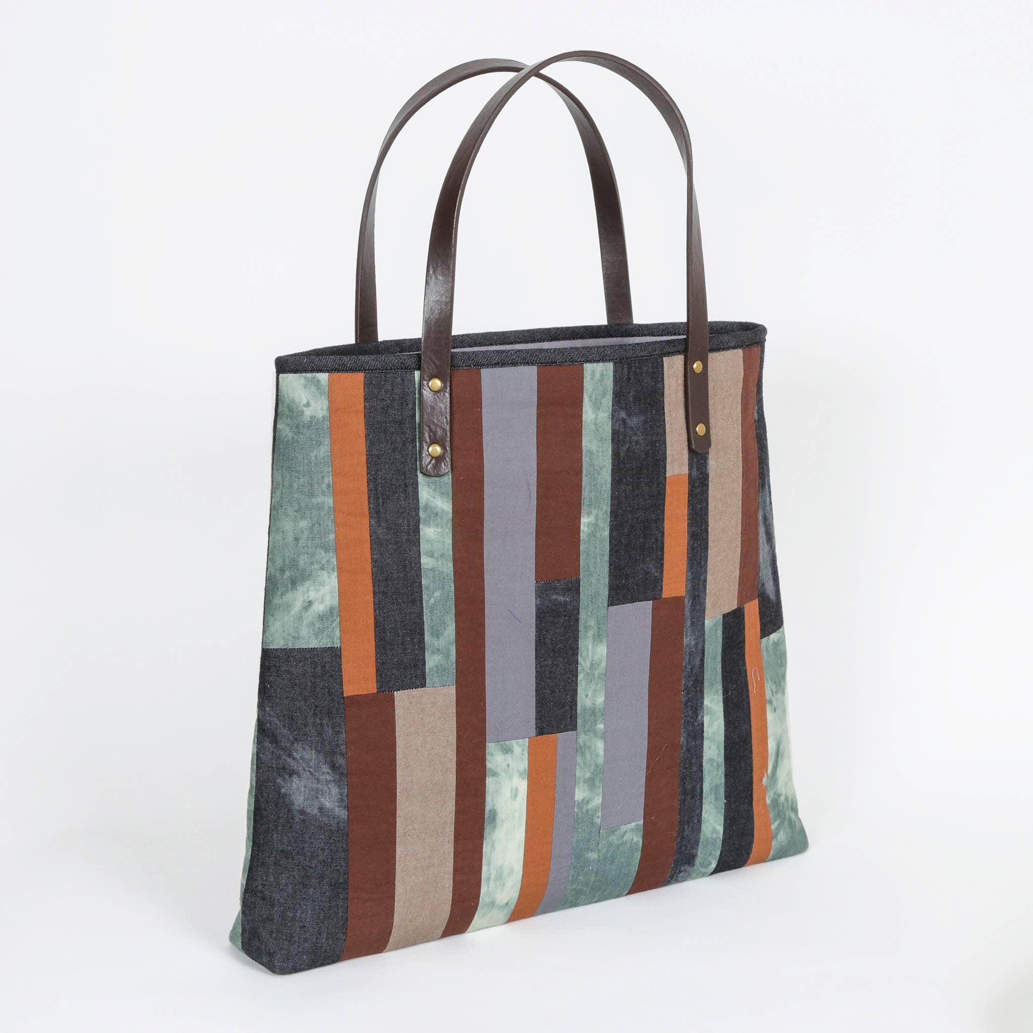 Cathayana - Wholesale Tote Bag - Women's - Patchwork Tote Bag, Brown1