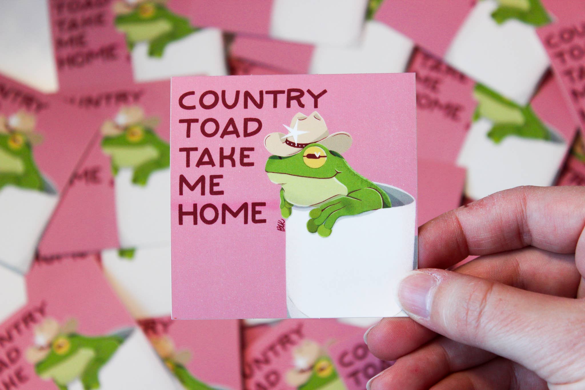 Betina C Koche - Wholesale Sticker - Sticker Country Toad | Frog Illustration3