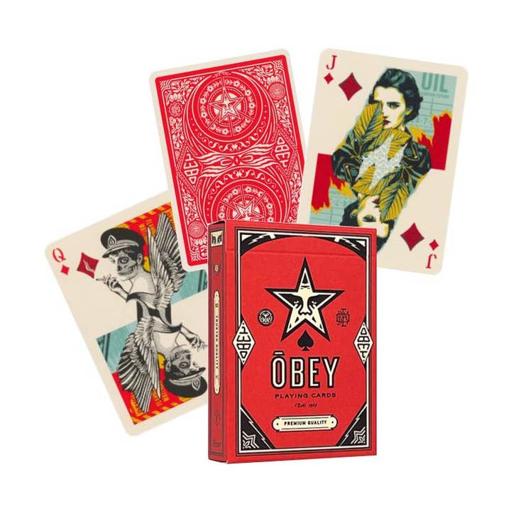 Obey Playing Cards Red Edition Theory11 for wholesale by Cardshouse