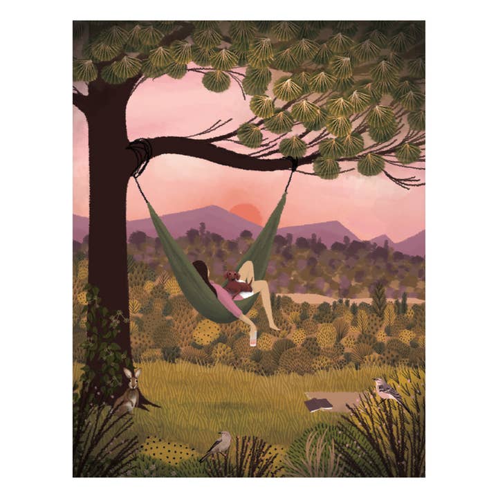 Studio Eleven Papers - Wholesale Birthday Card - Girl in Hammock Birthday Card