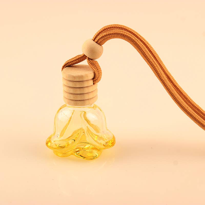 Candles Meta – Ambientador para carro – Unissexo por atacado – Purificador de ar colorido em forma de rosa para carro pendurado em garrafa vazia5