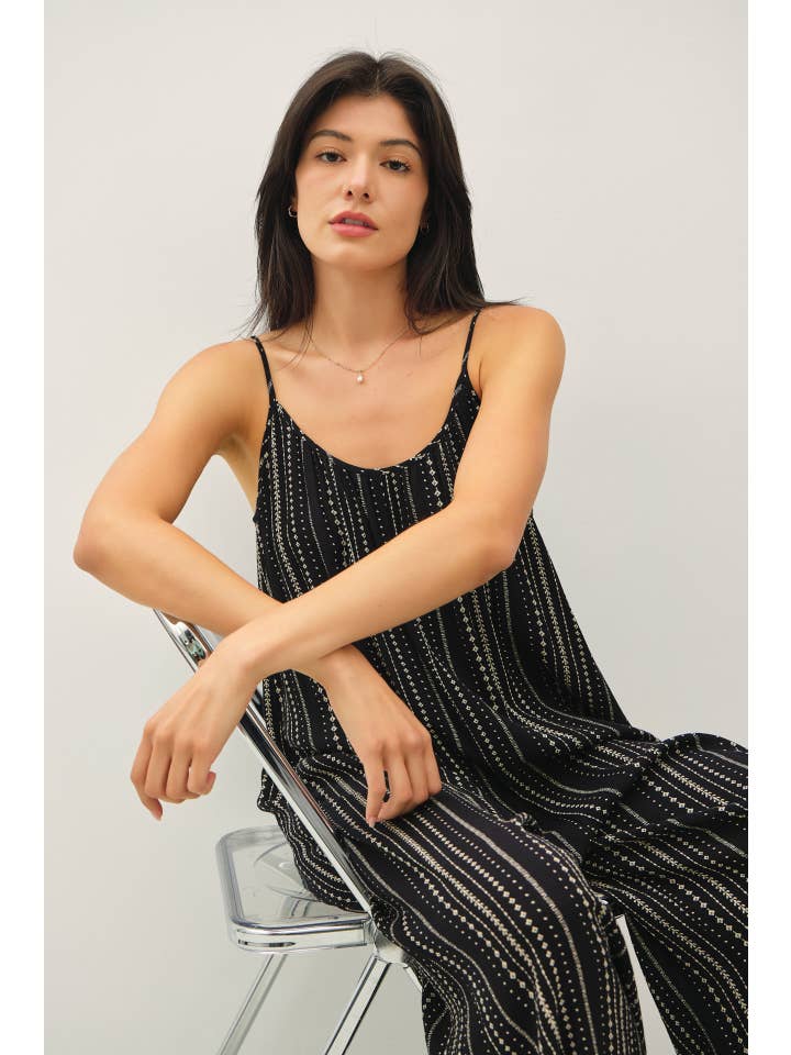 Be Cool - Wholesale Jumpsuit - Women's - PRINTED BREEZY JUMPSUIT