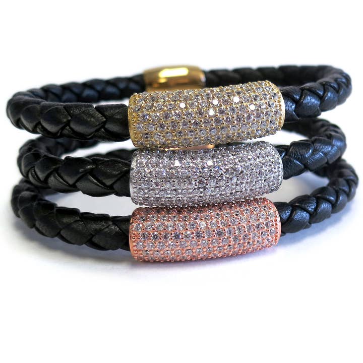 Black Bar Bracelet- Click for Color Options for wholesale by Liza Schwartz Jewelry