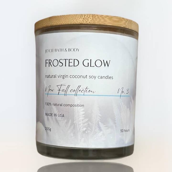 Vela de Soja de Coco Frosted Glow No.3 por atacado de TifOrganics