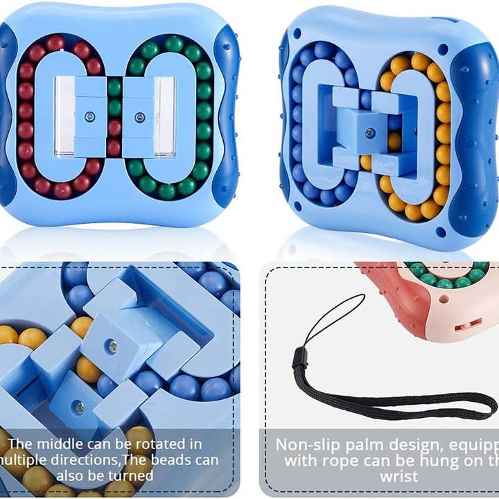 VIGOR - Wholesale Fidget Toy - Kids - Magic Bean Cube Toys Rotating Decompression Square Small6