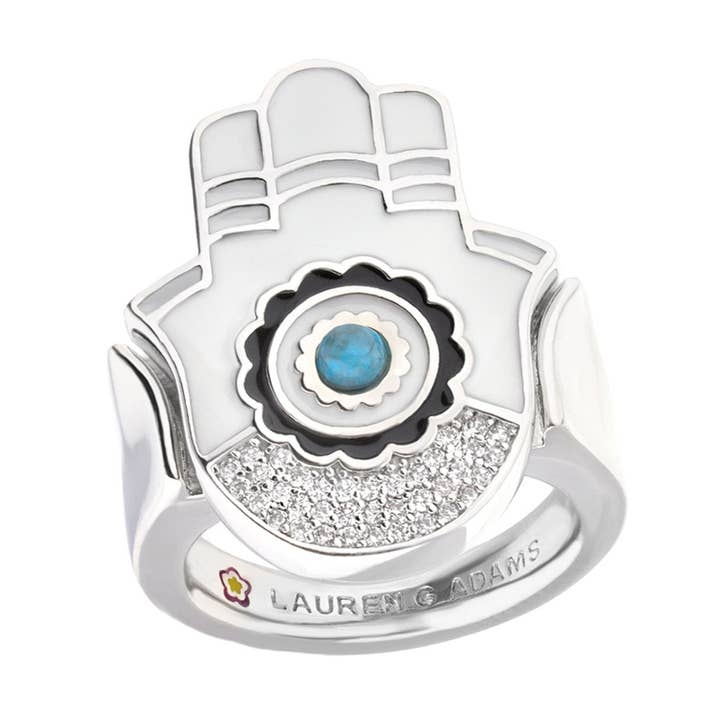Lucky Hamsa Ring for wholesale by Lauren G Adams