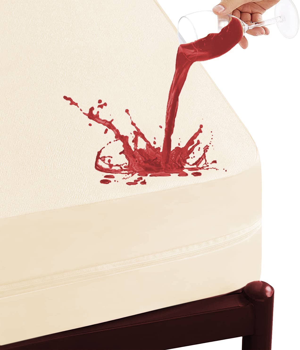 Sleep & Beyond - Venta al por mayor Cubrecolchones/protectores de colchones - Funda de colchón impermeable 100% algodón orgánico5