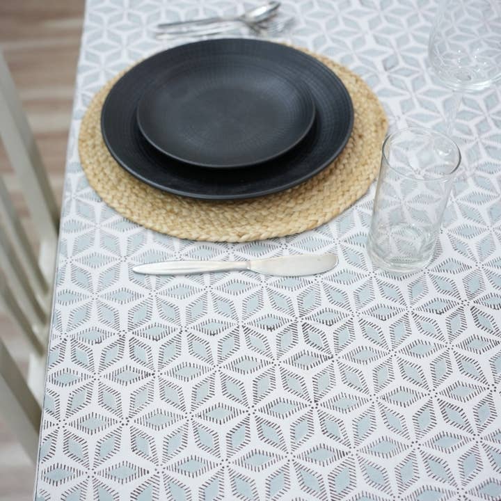 Nappe imprimée à blocs élégante Décoration intérieure - Shatkon pour la vente par Fabdivine