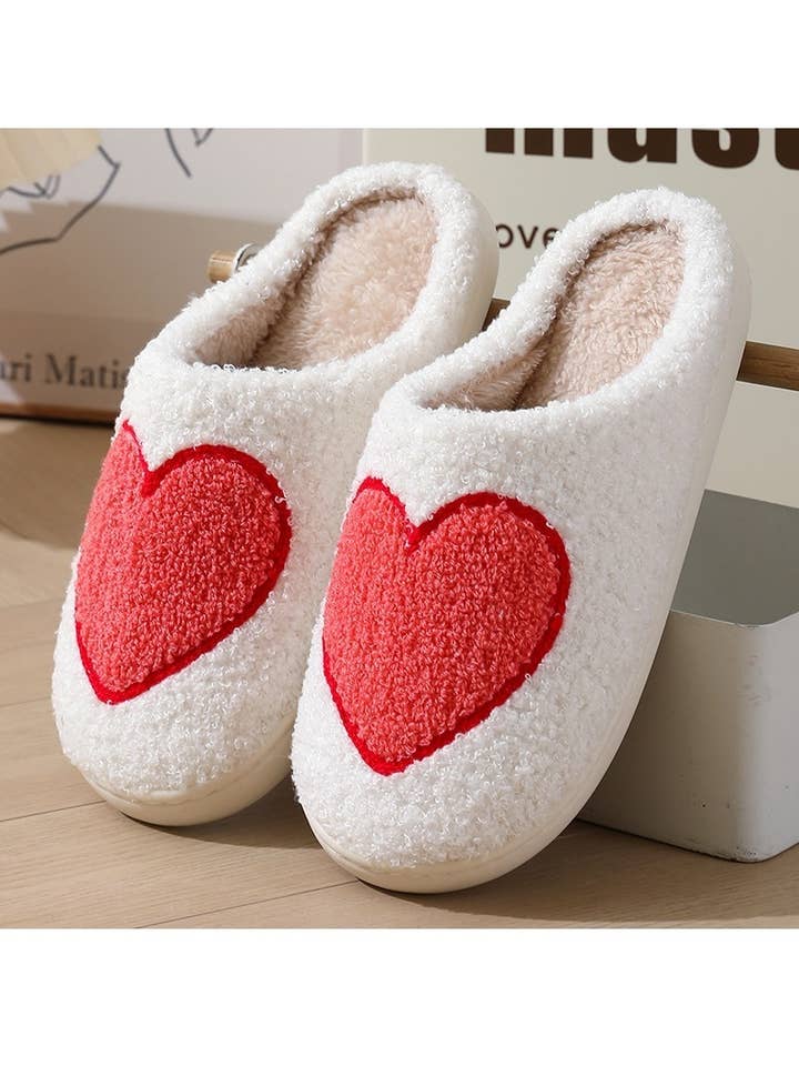 Pantufas de Pelúcia Macia Smiley L/XL por atacado de 42POPS