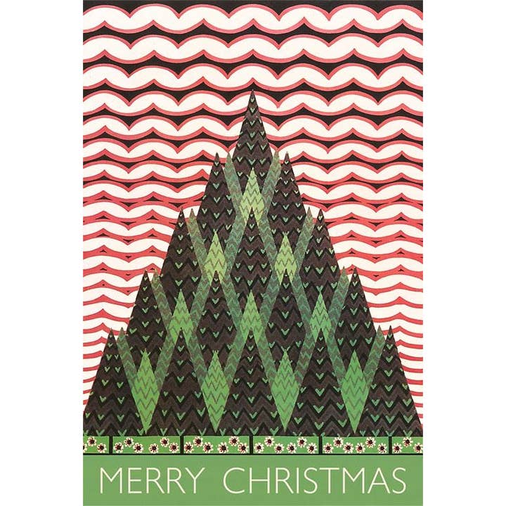 Ansichtkaart MC-747 Op Art Kerstboom voor wholesale door Found Image Press