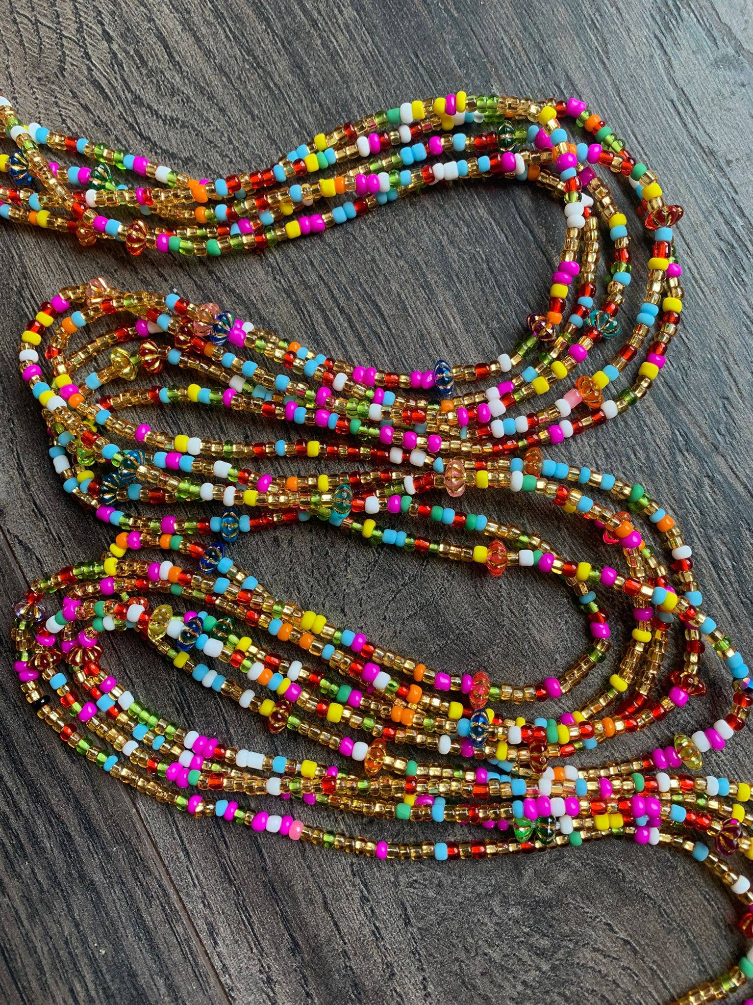 MaddieMayShop - Wholesale Beads - Lily~ Multi Colored Waist Bead3