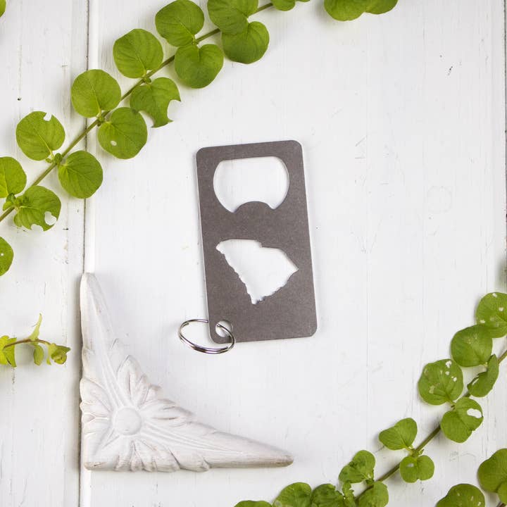 Iron Maid Art - Wholesale Bottle/Wine Opener - South Carolina State Stainless Steel Beer Bottle Opener Gift1