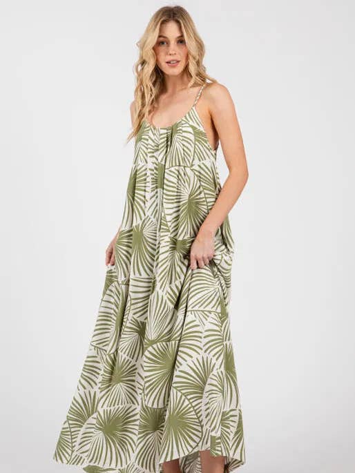 Low Back W/ Pocket Cami Maxi Dress - VD3169 for wholesale by Final Touch