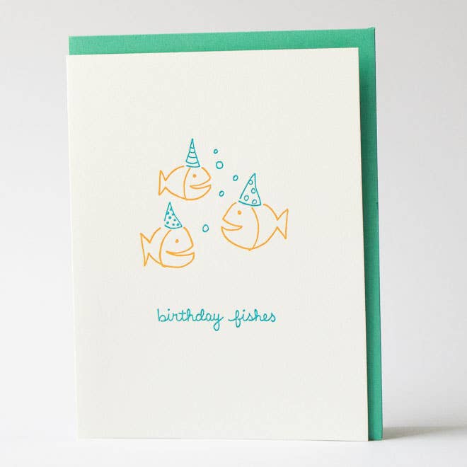 Albertine Press – Großhandel Geburtstagskarten – Geburtstags-Fische-Grußkarte1