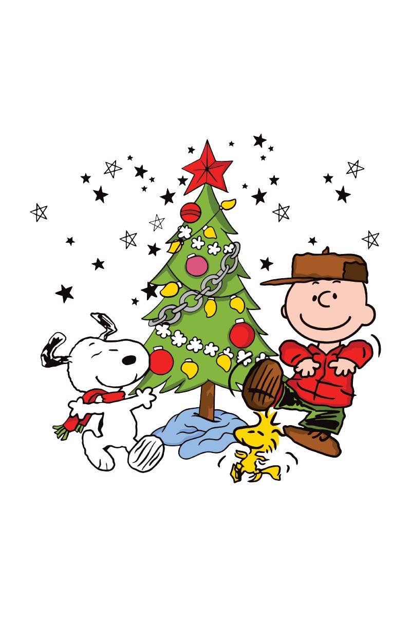 WHITE M9039-SW SNOOPY CHRISTMAS graphic sweatshirts for wholesale on Faire1