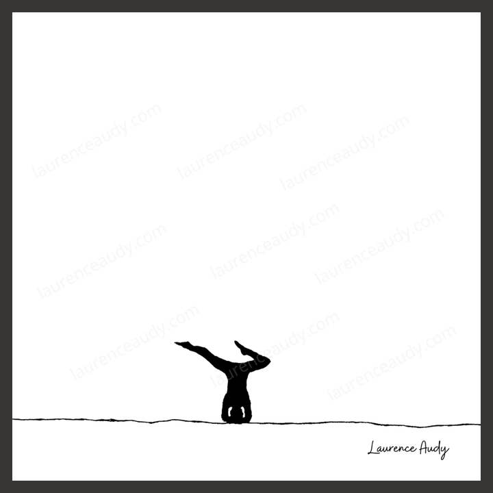 Minimalist Yoga 03 Poster for wholesale by LAURENCE AUDY CROQUIS