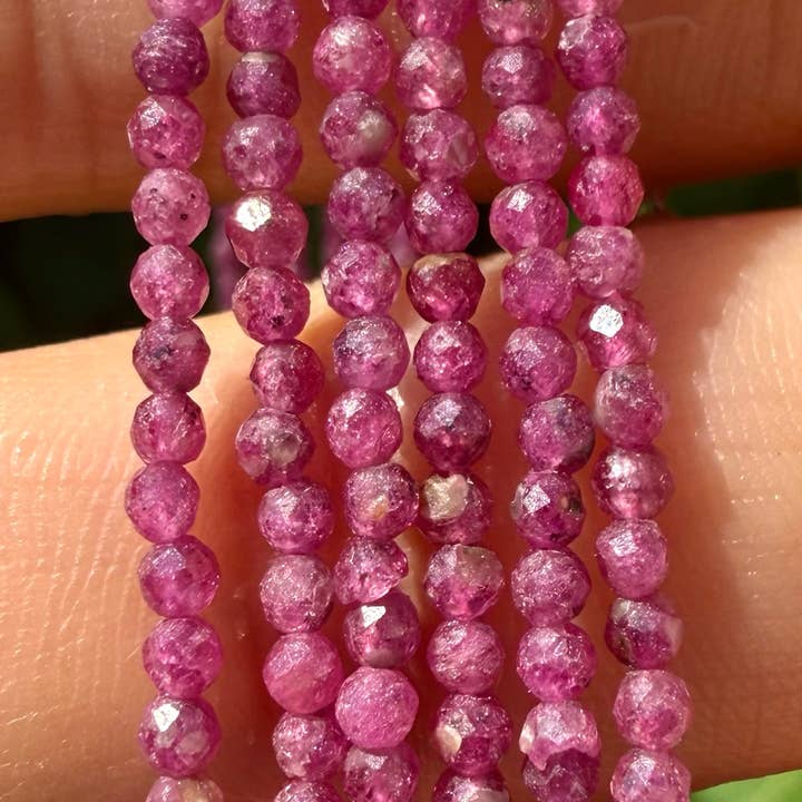 KayleeNYC - Wholesale Spiritual Stone/Crystal - 2mm Natural Ruby Necklaces Crystal2