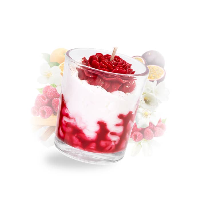 Kleine handgemaakte jasmijnpassiekaars voor wholesale door Les Fées Mères