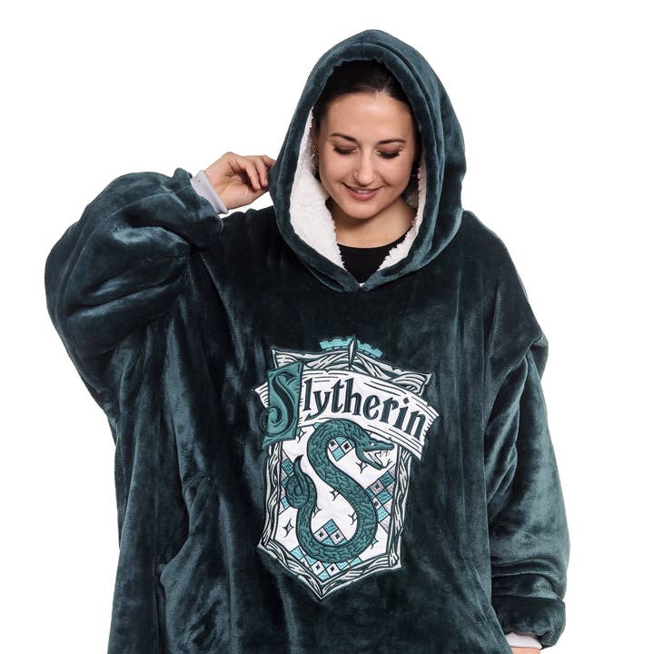 AAA Merchandise Limited - Venta al por mayor Sudadera con capucha - Mujer - Manta con capucha extragrande Harry Potter: Slytherin
