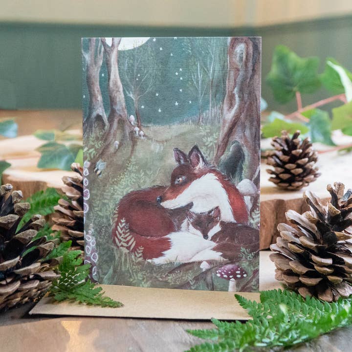 Home | Woodland Animal Greeting Card | Fox & Vixen for wholesale by Zoë Rose