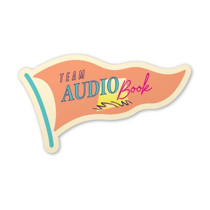 Autocollant Team Audiobook pour la vente par Fables & Tales Co.