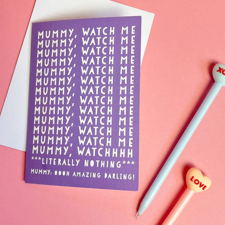 Montre pour maman - Carte d'anniversaire ou de fête des mères pour la vente par Heather Alstead Design Ltd